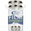 x1/3/6 Bobine Film Estensibile Manuale Bianco 2,6kg Imballaggi Coprente 50cm
