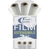 Film Estensibile Trasparente per Imballaggi 1-3-6 Bobine 2,6kg 50cm Anima Ø4,7cm
