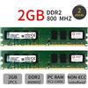 4GB 2x 2GB PC2-6400 DDR2 800MHz KVR800D2N6/2G intel Memoria DIMM per Kingston IT