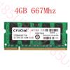 4GB 2GB DDR2 PC2-5300S 667MHz SODIMM 200Pin Laptop Notebook RAM per Crucial IT