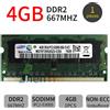 4GB 2GB 1GB DDR2 PC2-5300S 667MHz 1.8V portatile SODIMM RAM per Samsung IT