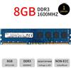 Senza marchio 32GB 16GB 8GB DDR3 PC3L-12800U 1600MHz 2Rx8 1.35V PC Desktop RAM Per SKHynix IT