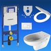 Geberit Duofix UP320 Elemento Muro WC A Bassa Fissaggio Sigma01 E Set Sedile WC