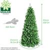 XONE Albero di Natale ARTIFICIALE REALISTICO ROYAL SLIM folto PVC verde bicolore
