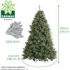 XONE Albero di Natale ARTIFICIALE MILTON verde extra folto realistico