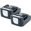 vhbw 2x Batteria per Makita BDF343RHJ BDF343RHEX4 BDF440 BDF343RHEX5 2Ah 14,4V