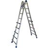 MARCHETTI SCALA IN ALLUMINIO TELESCOPICA TRASFORMABILE EQU45 MARCHETTI 9+9 FINO A 4,35 MT