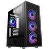 Itek CASE ITEK M.TOWER "VERTIBRA H210" GAMING 2*USB3, 4*12cm fan ARGB, Trasp Wind, -