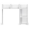 Uimoso Libreria da Tavolo Organizer 2 Livelli per Ufficio Bianco 945x241x734 mm