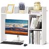VEVOR Libreria da Tavolo Organizattore 2 Livelli Ufficio Bianco 945x241x734 mm