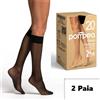 POMPEA 2 paia Pompea Gambaletti Gambaletto Classico 20 Den Calze donne col. Nero