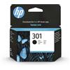 HP 301 Nero CH561EE Cartuccia Originale da 170 Pagine Compatibili con Stampanti
