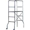 MARCHETTI MINI PONTEGGIO TRABATTELLO SCALA IN ACCIAIO ZINC. TRIO MARCHETTI H.1,88 MT