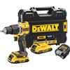 DEWALT DCD100YD2T-QW TRAPANO AVVITATORE A BATTERIA 18V CON 2 BATTERIE
