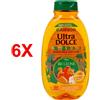 ULTRADOLCE 6 X Garnier Ultra Dolce Shampoo Albicocca Per Bambini Ipoallergenico 250 Ml