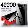 ANDOWL Caricabatterie Portatile Power Bank 40000mAh 4 Uscite USB 3 Ingressi LED