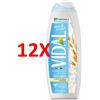 VIDAL 12 X Vidal Bagno Schiuma 500 Ml Milk & Cream