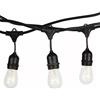 CATENA LUMINOSA PER ESTERNO 10 METRI CORDONIERA 10 LAMPADINE E27 CATENARIA