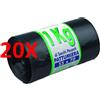 GELSAC 20 X Gel Sac Sacchi Rifiuti Neri Pattumiera 55x70 In Rotolo Kg.1 50 Pz