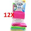 ARIX 12 X Arix Panno Microfibre Multiuso 4 Pz Xl Misura 36x38cm Colori Assortiti