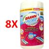 BRAWN 8 X Brawn L'acciuffapolvere 50 Panni In Rotolo