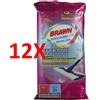 BRAWN 12 X Brawn Pavimenti 12 Panni Umidificati Igienizzanti Eucalipto