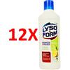 LYSOFORM 12 X Lysoform Casa Disinfetta E Pulisce Te' Verde & Limone 1100 Ml