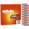 Gillette Fusion 5 LAMETTE DA BARBA Uomo, 18 Ricambi da 5 Lame, Delicatezza Insuperabile, Rasatura Scorrevole con Striscia Lubrificante, Fino a 1 Mese di Rasatura con 1 Lametta