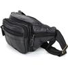 OR&MY Marsupio vera pelle borsa uomo donna 6 scomparti multitasche lavoro viaggio nero