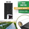 DI GIULIO irrigazione Telo PACCIAMATURA Polietilene Bianco Nero 300 m senza Fori L.100cm Antierbacce