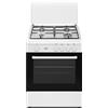 Ducati Cucina a Gas 4 Fuochi Forno a Gas con Grill 60x60 cm Bianco Ducati SD664WGE