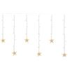 Lotti Tenda luminosa Natale Trasparente 90 luci - LED Bianco caldo (2 + 4 mt)