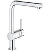 GROHE Miscelatore Cucina con Doccetta Estraibile 2 Getti Cromo Grohe 30274000