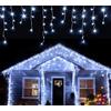 WISDOM Tenda Luminosa Per esterno 192 Led 3mt x 1 mt Luce Bianca FLASH Prolungabili
