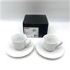 Alessi Set 2 Tazze + piatto Alessi KU Caffè grandi 20cl Design Toyo Ito New DTI05/87s