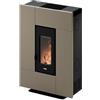 Cadel Stufa a Pellet Ventilata 6,9 kW 12Kg 197m3 Metallo Light Bronze Grace 7 T2 Cadel