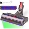 Laymi Spazzola per Dyson V7 V8 V10 V11 V15 con luci LED per tappeti e pavimenti duri