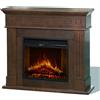 Divina Fire Camino elettrico caminetto da terra CAMBRIDGE in legno Noce 110x36x100h