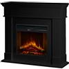 Divina Fire Camino elettrico caminetto da terra CAMBRIDGE in legno Nero 110x36x100h