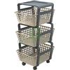 UTENSILERIA 1PZ CARRELLO DA CUCINA CON CESTELLI 'MODULA' COL. GHIACCIO: