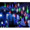 aglow.it Luci di natale a Pioggia Meteoriti 360 Led solare tubo natalizio Multicolor