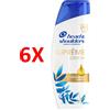 HEAD&SHOULDERS 6 X Head & Shoulders Shampoo Antiforfora Supreme Idrata Con Olii Di Argan E Coc