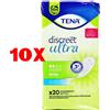 Tena 10 X Tena Discreet Ultra Mini 20 Pz Assorbenti Sottili Dispositivo Medico Ce Cl