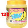 Gomgel 12 X Gomgel Fissaggio Forte 1000ml Giallo Gel Effetto Bagnato Con Vitamine