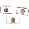 Family-crests.com St.John's (Canada) Bandiera Gemelli E Fermacravatta Set