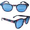 VisionMania OCCHIALI DA SOLE DONNA UOMO FIORI Johnny DEPP TONY STARK Blu STILE MOSCOT MODA