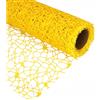 PuntoCasaStore® Rotolo tulle Giallo rete spider traforata polycotton 48 cm x 5 yards 4,60 Metri