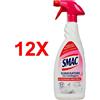 SMAC 12 X Smac Sgrassatore Con Candeggina Trigger 650 Ml Splendore Imbattibile