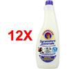 CHANTECLAIR 12 X Chanteclair Sgrassatore Lavanda Ricarica 600 Ml Universale