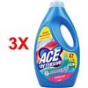 ACE 3 X Ace Detersivo Liquido Lavatrice Igienizzante - Per Capi Colorati 27 Lavaggi